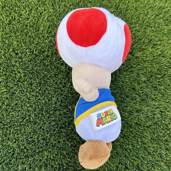 Toad Plush Soft Cuddly Toy Medium Super Mario Nintendo Mushroom 11” - Picture 2 of 10